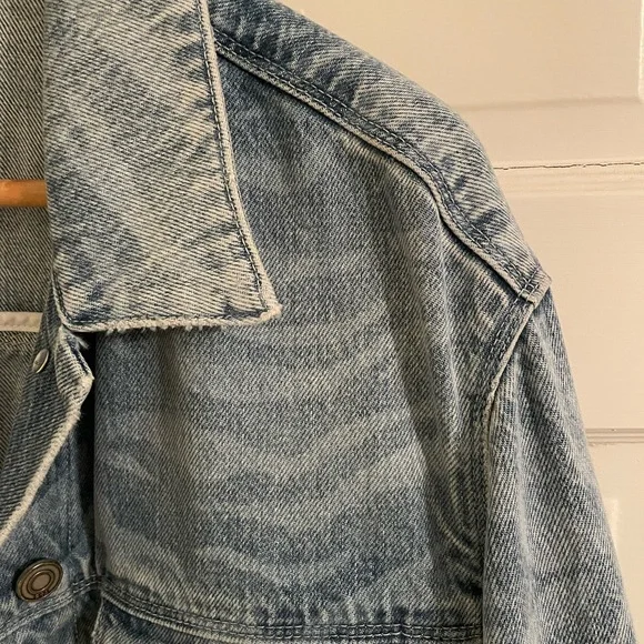 Rta Zebra Print Jean Jacket Size M - Picture 4 of 5